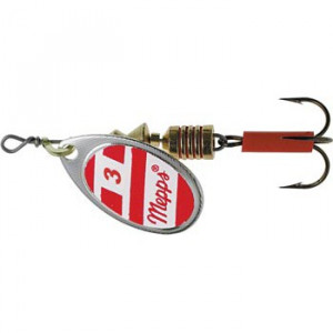 Блесна вращ. Mepps AGLIA White/Red, 3, SILVER